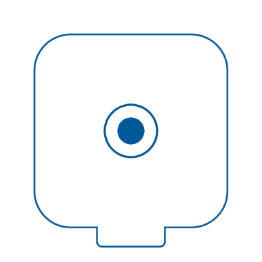 Electrodos de ECG desechables cuadrados