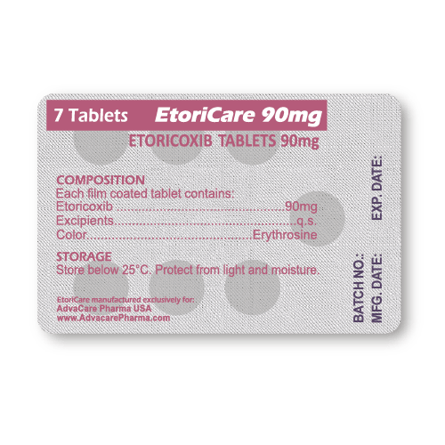 Étoricoxib Comprimés (plaquette de 7 comprimés)