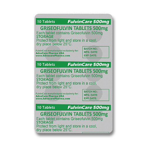 Griseofulvin Tablets (blister of 10 tablets)