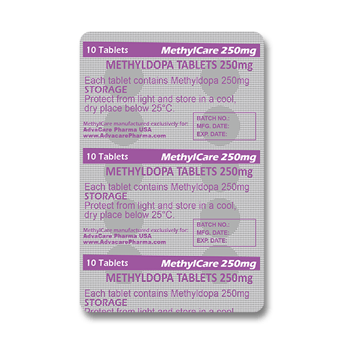 Comprimés de Méthyldopa (blister de 10 comprimés)