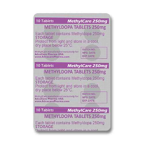 Methyldopa Tablets (blister of 10 tablets)