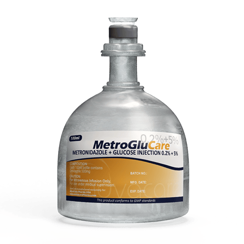 Métronidazole + Glucose Injection (1 bouteille)