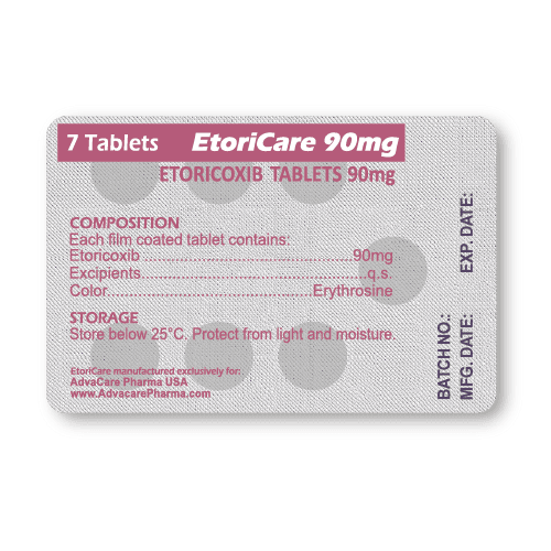 Etoricoxib Tablets (blister of 7 tablets)