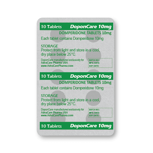 Domperidone Tablets (blister of 10 tablets)