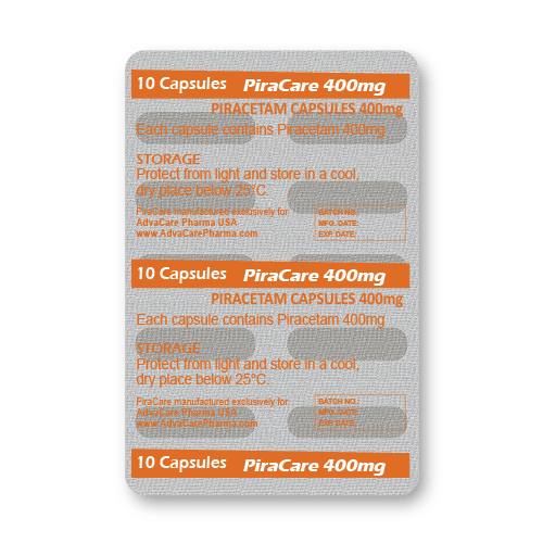 Piracetam Capsules (blister de 10 capsules)