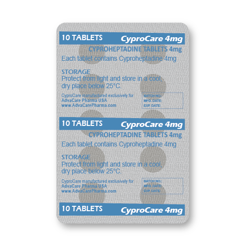 Cyproheptadine Comprimés (plaquette de 10 comprimés)