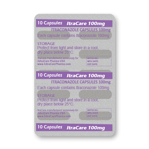 Itraconazole Capsules (blister of 10 capsules)