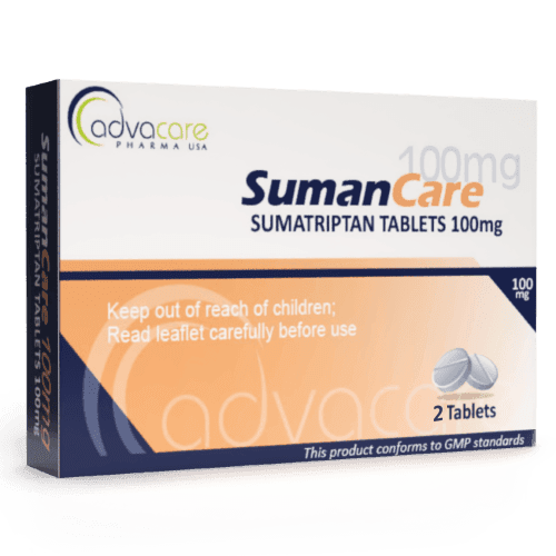 Comprimés de Sumatriptan (boîte de 2 comprimés)