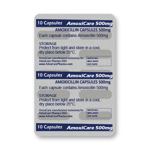 Amoxicillin Capsules (blister of 10 capsules)