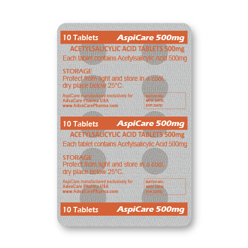 Acetylsalicylic Acid Tablets (blister of 10 tablets)