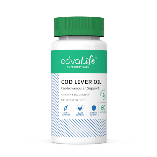 Cod Liver Oil Capsules (bottle of 60 softgels)