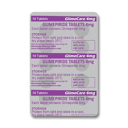 Comprimés de Glimepiride (blister de 10 comprimés)