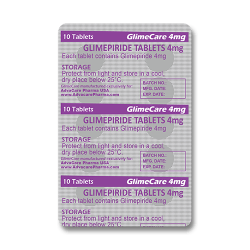 Glimepiride Tablets (blister of 10 tablets)