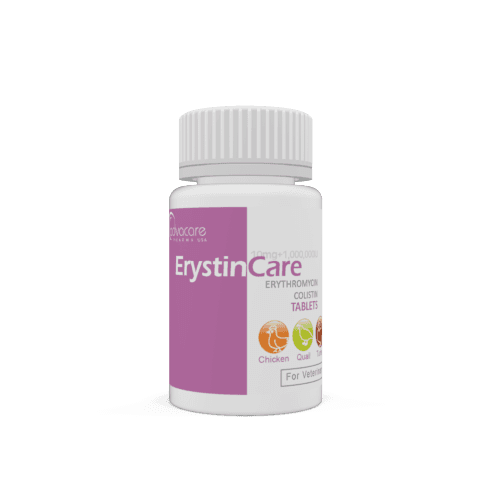 Erythromycin + Colistin Tablets (bottle of 100 tablets)