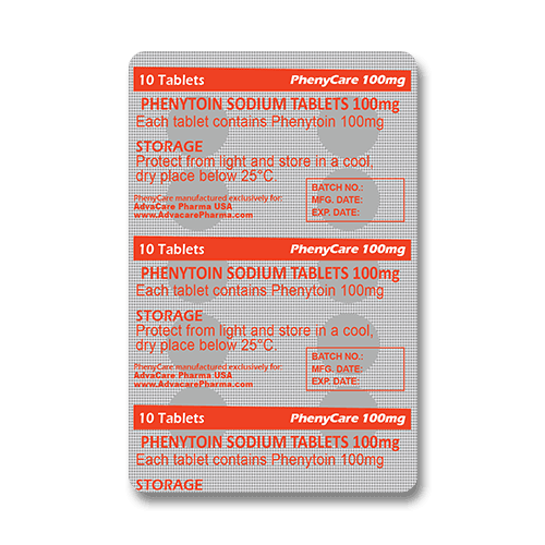 Comprimés de Phénytoïne Sodique (blister de 10 comprimés)