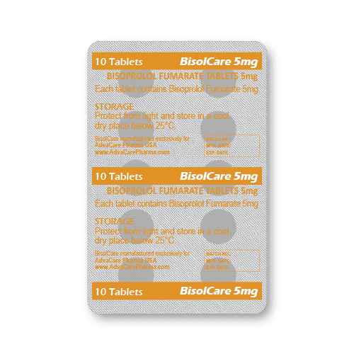 Comprimés de Bisoprolol (blister de 10 comprimés)