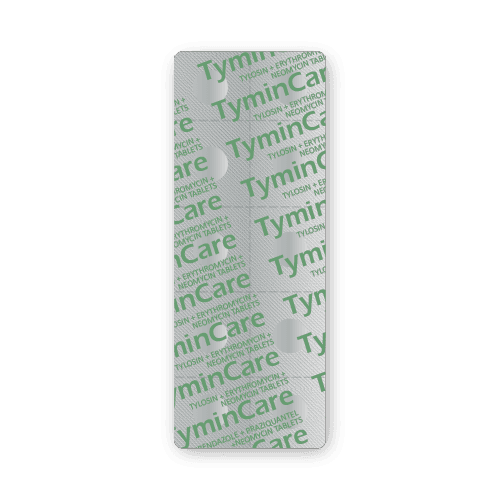 Comprimés de Tylosine + Érythromycine + Néomycine (plaquette de 10 comprimés)