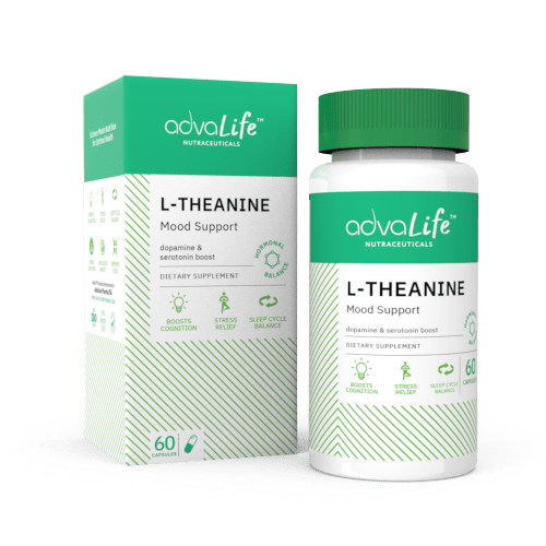 L-Theanine Capsules (1 box and 1 bottle)
