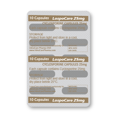 Ciclosporina Cápsulas (ampolla de 10 cápsulas)