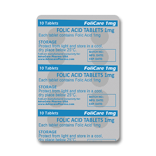 Folic Acid Tablets (blister of 10 tablets)