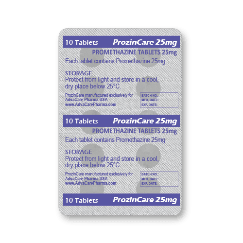 Comprimés de Prométhazine (blister de 10 comprimés)