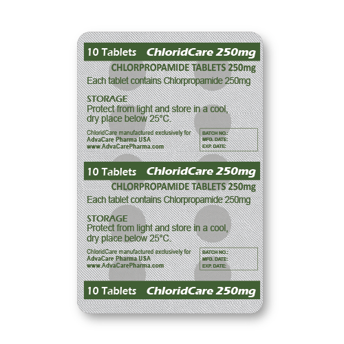 Chlorpropamide Tablets (blister of 10 tablets)