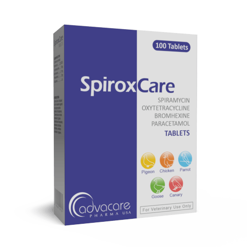Espiramicina + Oxitetraciclina + Bromhexina + Paracetamol Comprimidos (caja de 100 comprimidos)