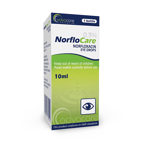 Norfloxacine Gouttes Ophtalmiques (carton de 1 bouteille)