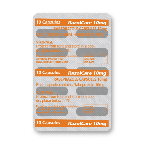 Capsules de Rabéprazole (blister de 10 capsules)