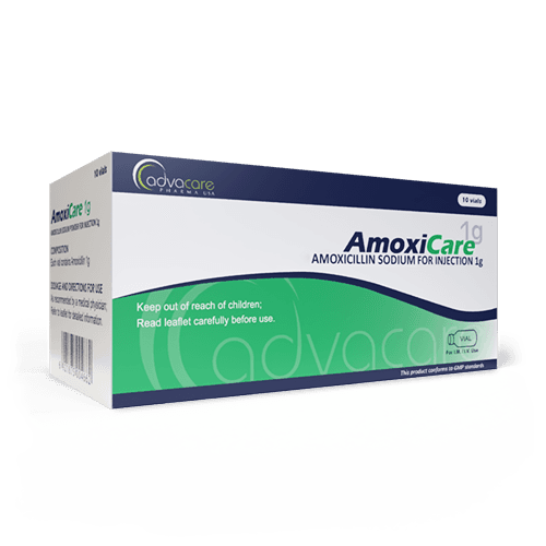 Amoxicilina para Inyección (caja de 10 frascos)