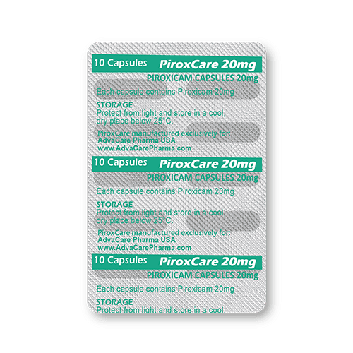 Cápsulas de Piroxicam (blíster de 10 cápsulas)