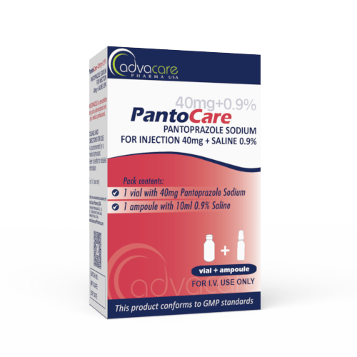 Pantoprazol sódico con solución salina inyectable (caja de 1 vial)