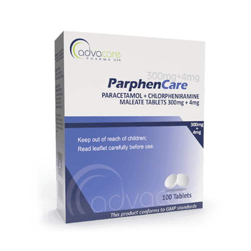 Comprimidos de Paracetamol + Maleato de Clorfenamina (caja de 100 comprimidos)