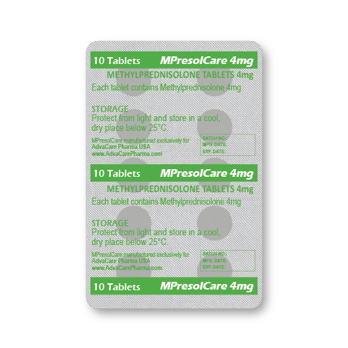 Méthylprednisolone Comprimés (plaquette de 10 comprimés)