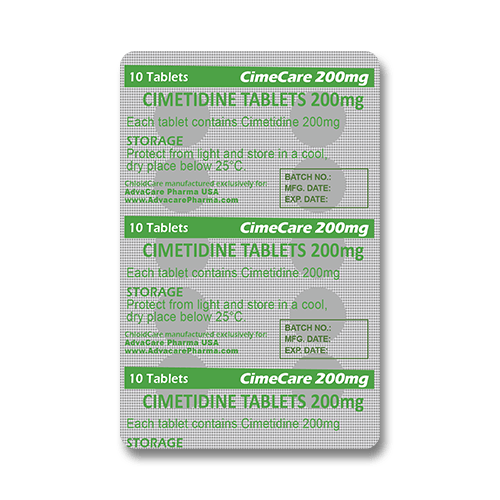 Comprimés de Cimétidine (blister de 10 comprimés)