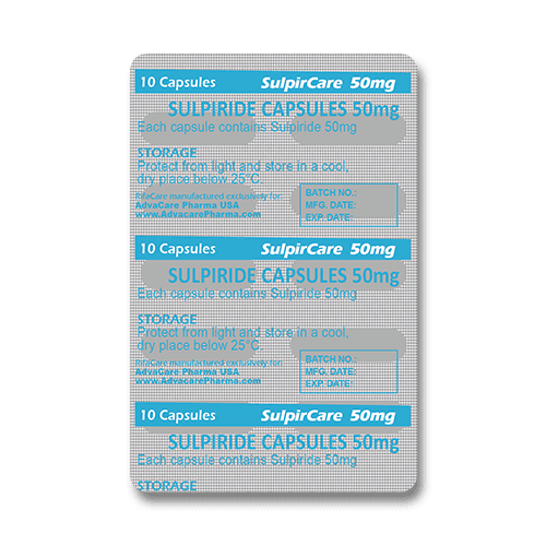 Cápsulas de Sulpirida (blíster de 10 cápsulas)