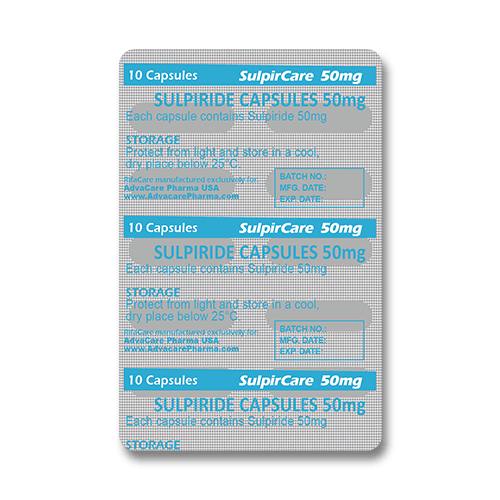 Cápsulas de Sulpirida (blíster de 10 cápsulas)