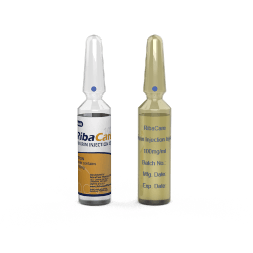 Injection de Ribavirine (1 impression de flacon céramique et 1 étiquetage de flacon)