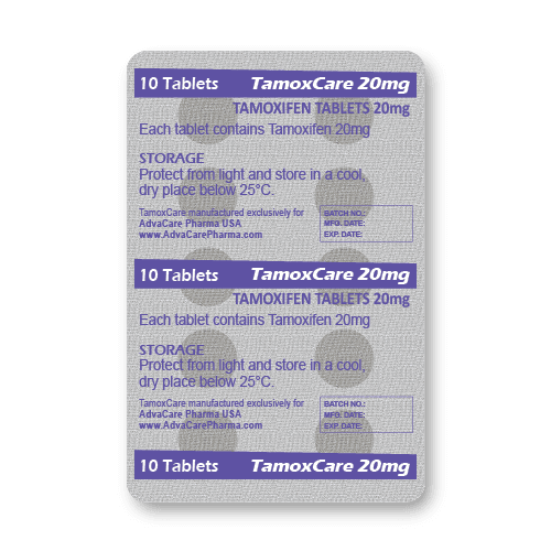 Comprimidos de Tamoxifeno (blíster de 10 comprimidos)