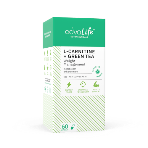 L-Carnitine + Thé Vert Capsules (boîte de bouteilles)