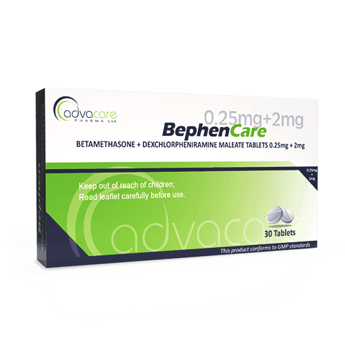 Comprimés de Bétaméthasone + Dextrochlorphéniramine Maléate (boîte de 30 comprimés)