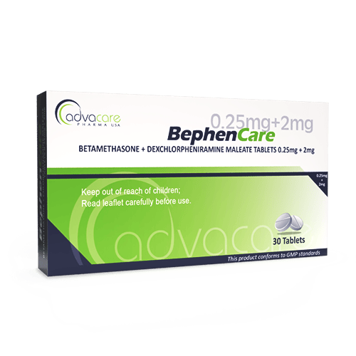 Bétaméthasone + Maléate de Dexchlorphéniramine Comprimés (boîte de 30 comprimés)