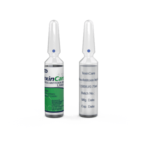 Tetanus Antitoxin Injection (1 ampoule ceramic printing and 1 ampoule labelling)