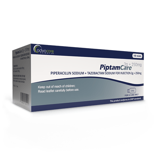 Piperacilina Sódica + Tazobactam Sódico para Inyección (caja de 10 viales)