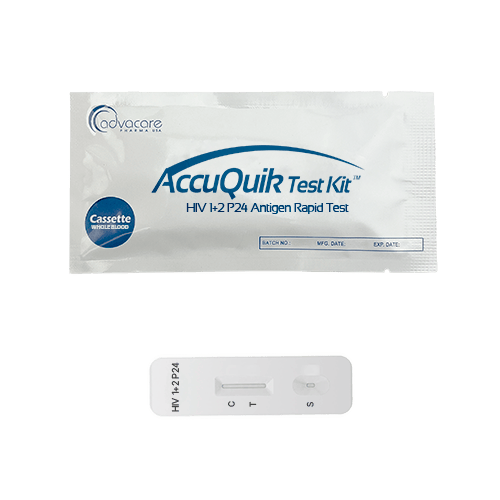 HIV 1+2 P24 Antigen Test Kits (pouch of 1 kit)