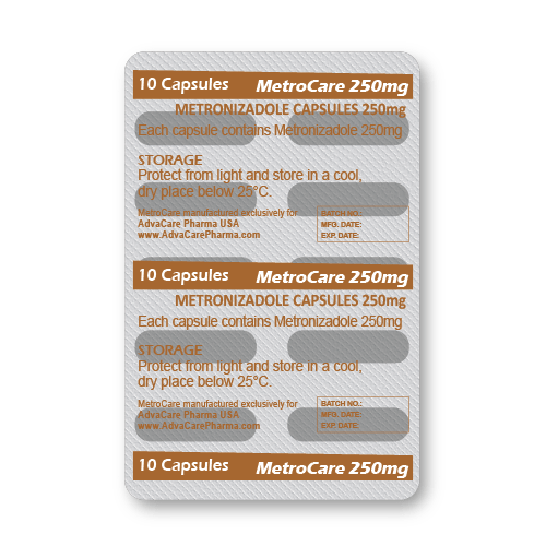 Metronidazole Capsules (blister of 10 capsules)