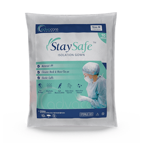 Isolation Gown (blister pack of 10 pieces)