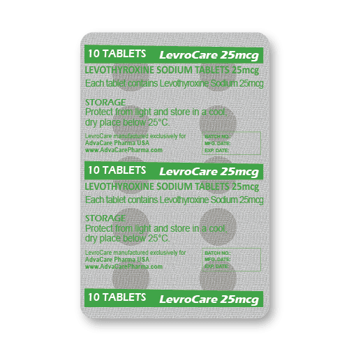 Comprimés de Lévothyroxine (blister de 10 comprimés)