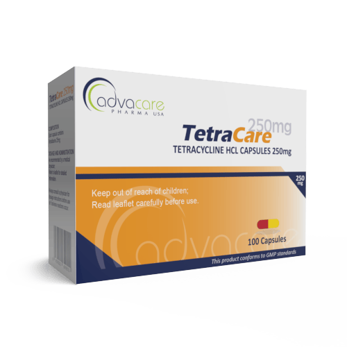 Tetraciclina HCL Cápsulas (caja de 100 cápsulas)