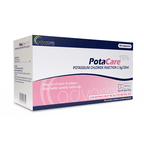 Inyección de Cloruro de Potasio (caja de 40 ampollas)